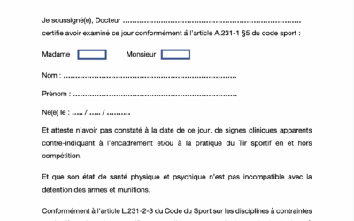 CERTIFICAT MÉDICAL 2025 2026