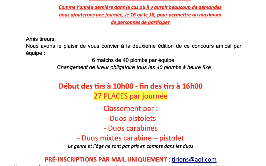 Deuxième édition dès six heures de Lons